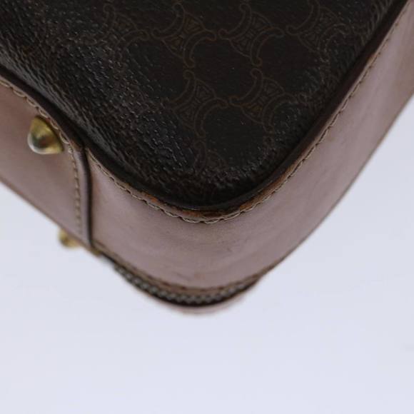 CELINE Macadam Canvas Hand Bag PVC 2way Brown Auth 66506 - Picture 12 of 16